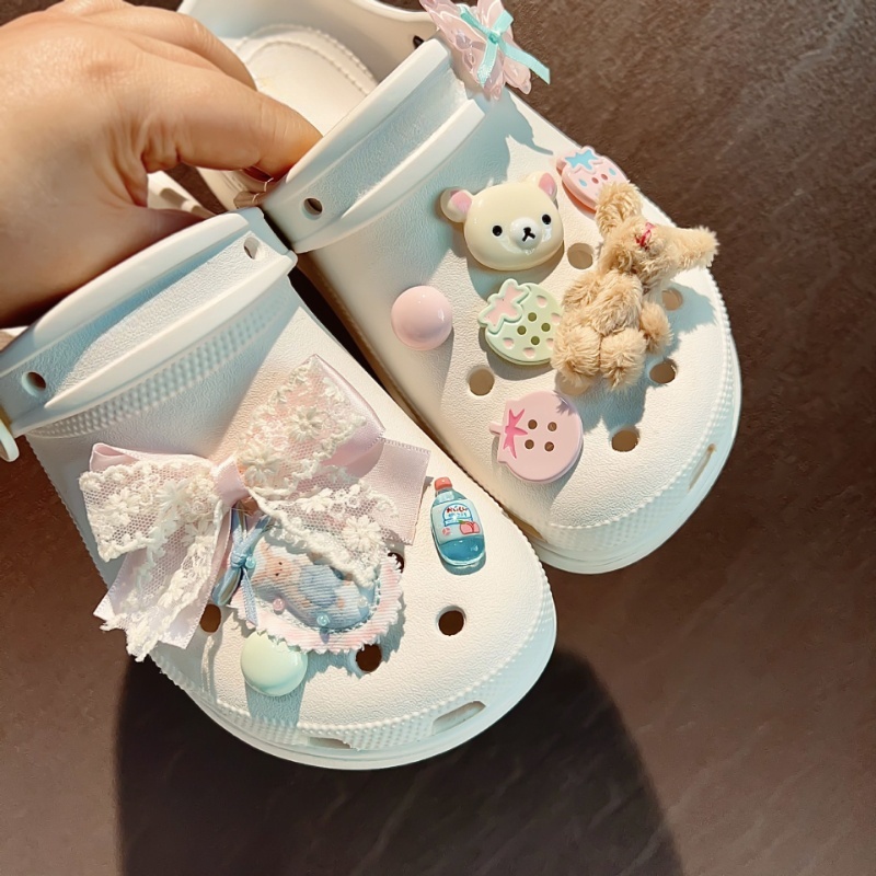 Gardening Tools Pink - Nuovi Graziosi Charm per Scarpe a