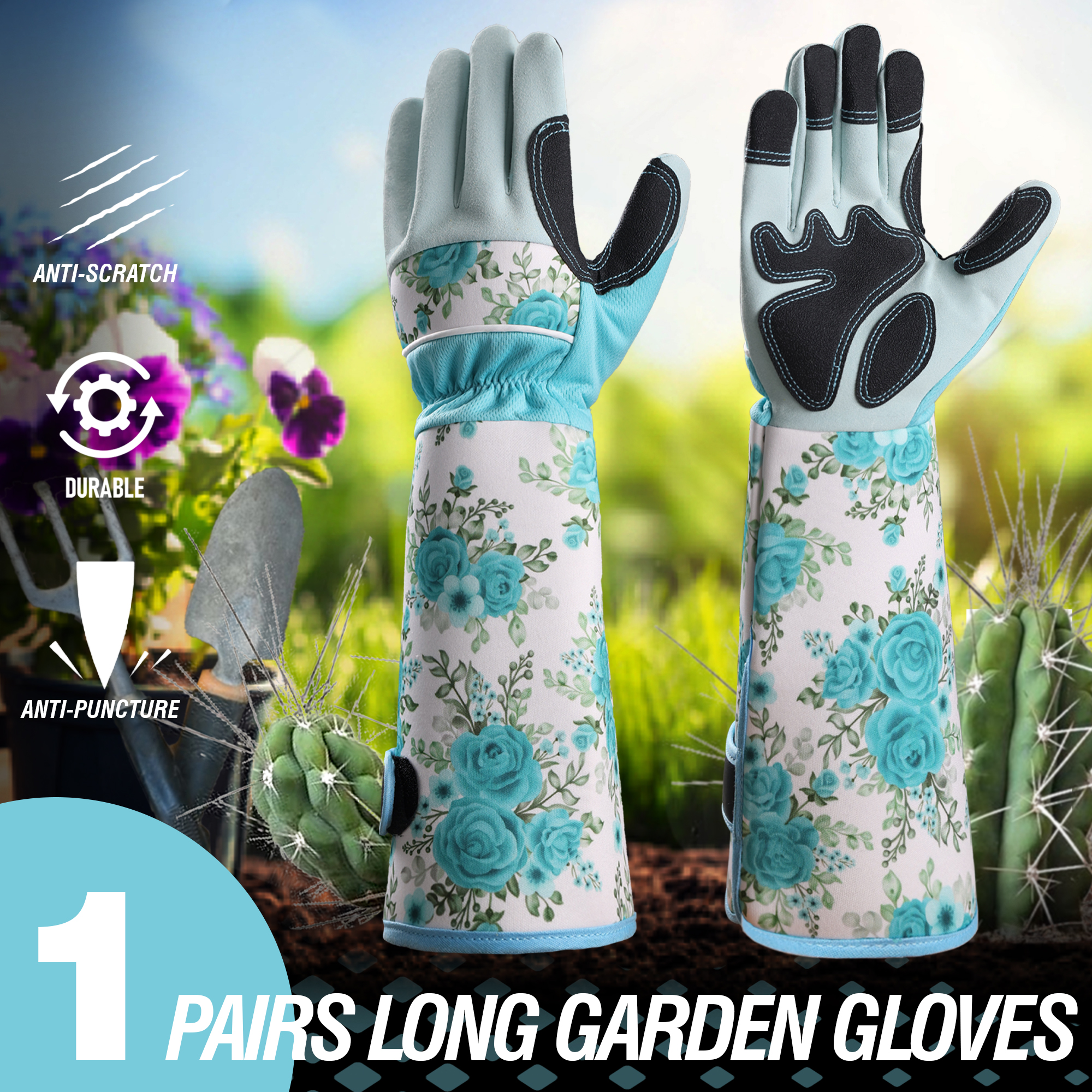 Garden Gloves Thorn Proof - 1 paio di guanti lunghi da