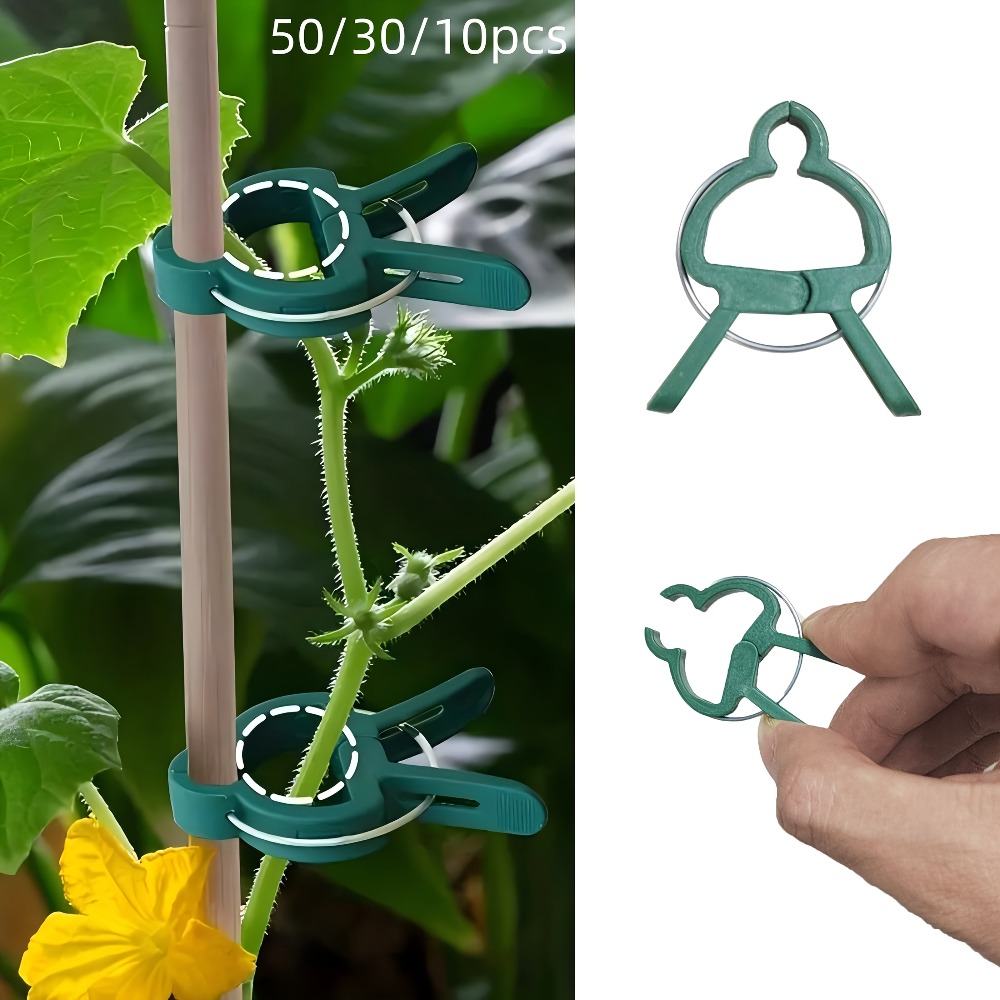 Gardening Tools Essential - Clip regolabili per piante da 10/30/50