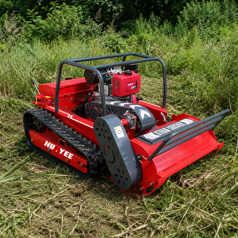 Gardening Tools Heavy Duty - Tagliaerba Telecomandato per Ogni Terreno, Cingolato