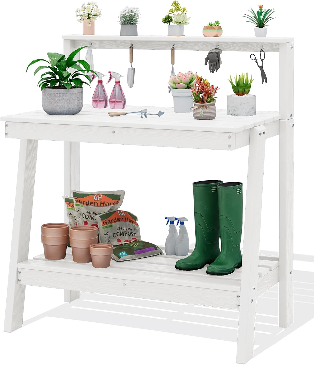 Gardening Tools Heavy Duty - Tavolo da Giardinaggio per Esterni con