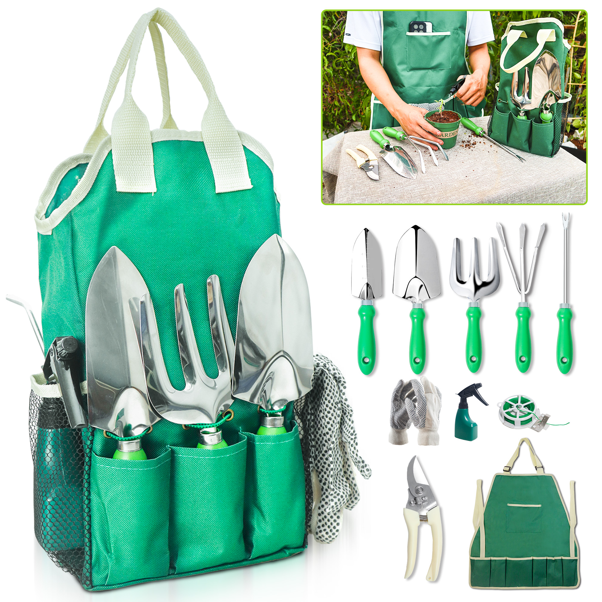 Set di 11 Attrezzi da Giardina - Spade Digging Fork recensione e prezzo