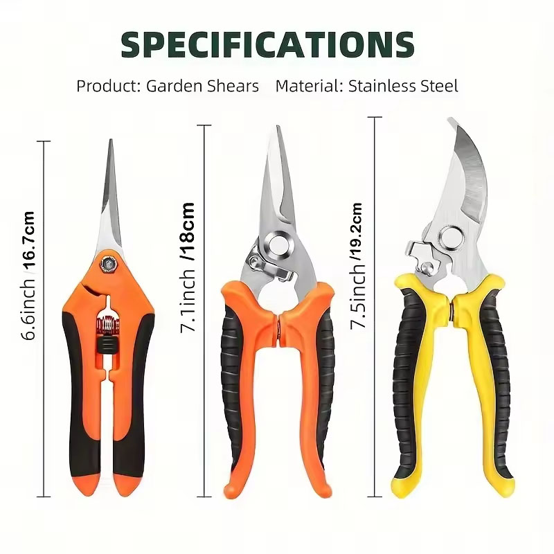 Set di 3 Forbici da Giardinagg - Gardening Tools Pink recensione e prezzo