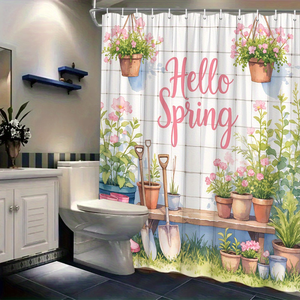 Tenda da doccia impermeabile e - Gardening Tools Pink recensione e prezzo
