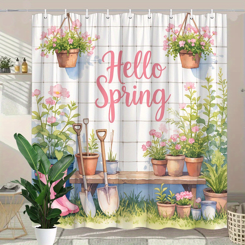 Tenda da doccia impermeabile e - Gardening Tools Pink recensione e prezzo