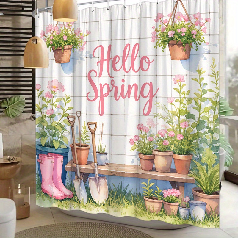 Tenda da doccia impermeabile e - Gardening Tools Pink recensione e prezzo