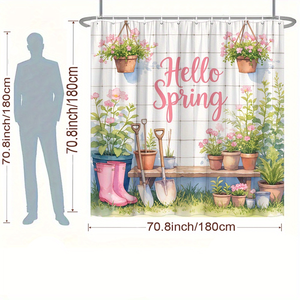 Tenda da doccia impermeabile e - Gardening Tools Pink recensione e prezzo